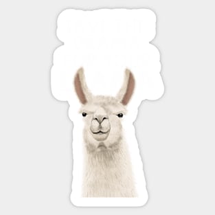 Save The Drama For Your Llama Sticker